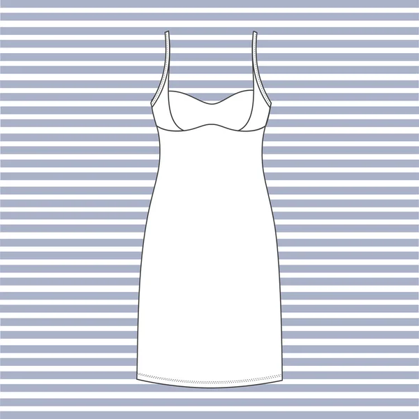 Nuisette. chemise de nuit femmes peintes dans le vecteur . — Image vectorielle