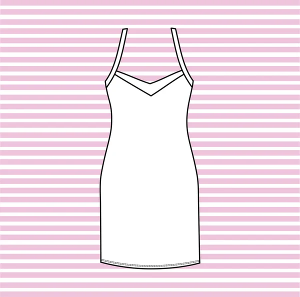 Nuisette. chemise de nuit femmes peintes dans le vecteur . — Image vectorielle