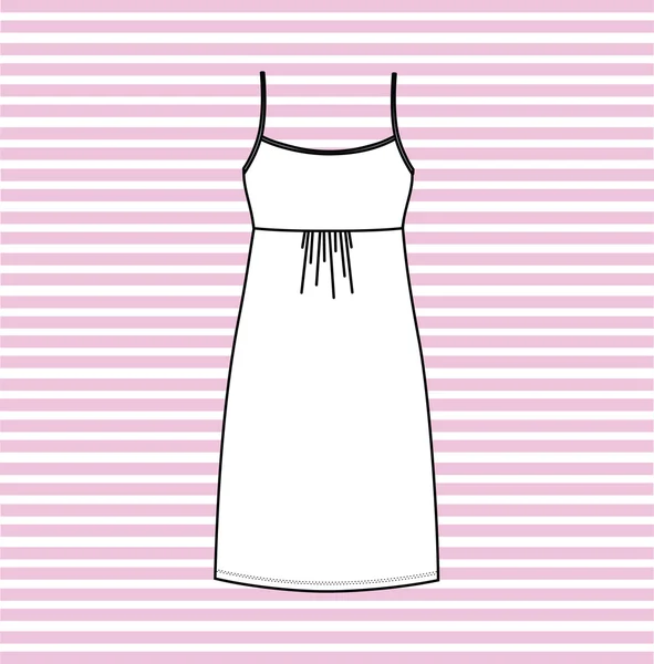 Нічний. нічна сукня жінок, намальованих у векторі . — стоковий вектор
