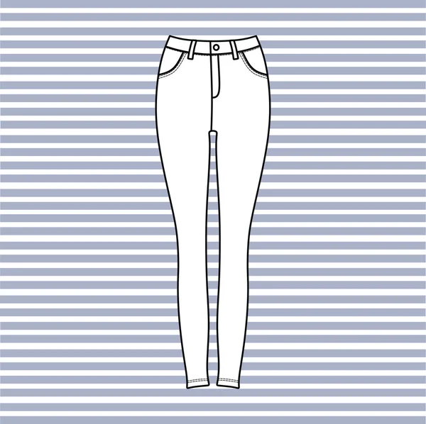 Pantalones. ropa casual. Pantalones para mujer . — Vector de stock