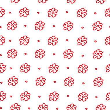 çizimler çizilmiş vektör çiçek. Çiçeklerle yazdırma. 