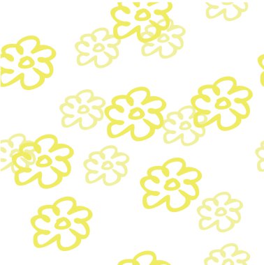 çizimler çizilmiş vektör çiçek. Çiçeklerle yazdırma. 