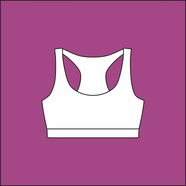 Top sportif. Lingerie. femmes bustier  . — Image vectorielle