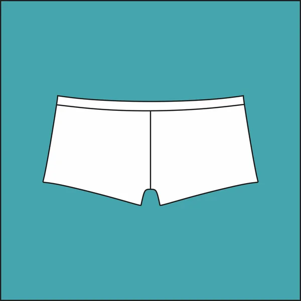 Lingerie. Sous-vêtements. culotte femmes dessiné vecteur  . — Image vectorielle