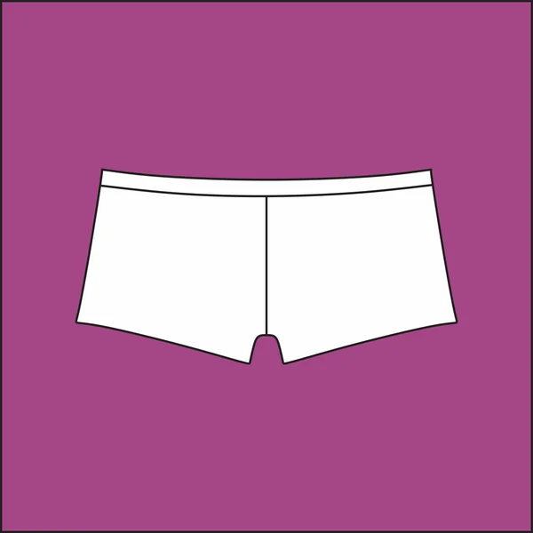 Lingerie. Ondergoed. slipje vrouwen getekende vector . — Stockvector