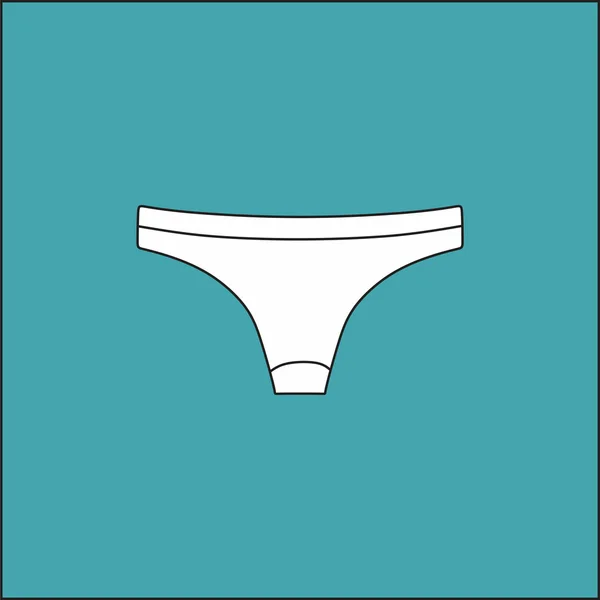 Lingerie. Roupa interior. calcinha mulheres desenhado vetor  . — Vetor de Stock