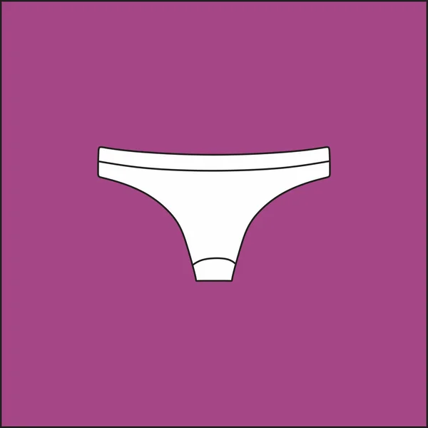 Spodní prádlo. Spodní prádlo. kalhotky ženy kreslenou vektorové . — Stockový vektor