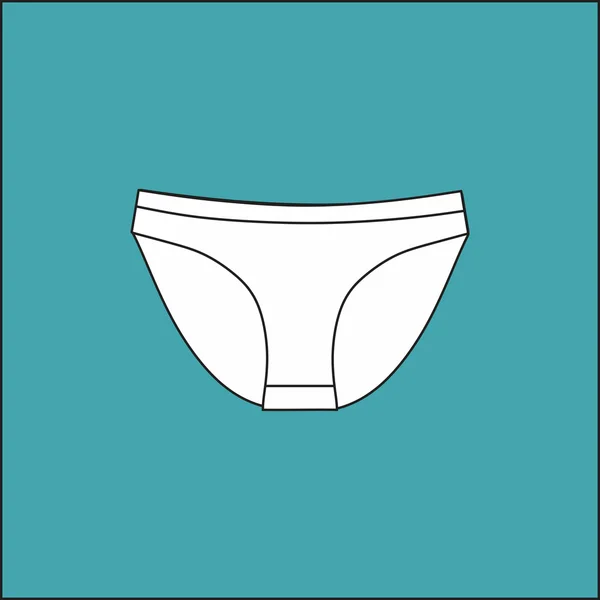Lingerie. Sous-vêtements. culotte femmes dessiné vecteur  . — Image vectorielle