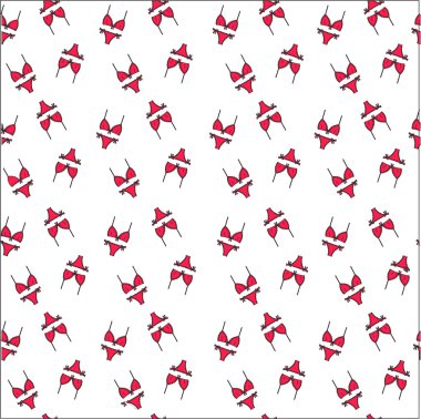 sütyen külot. keten çizilmiş vektör. İç çamaşırı. kadın'ın BM ile yazdırma