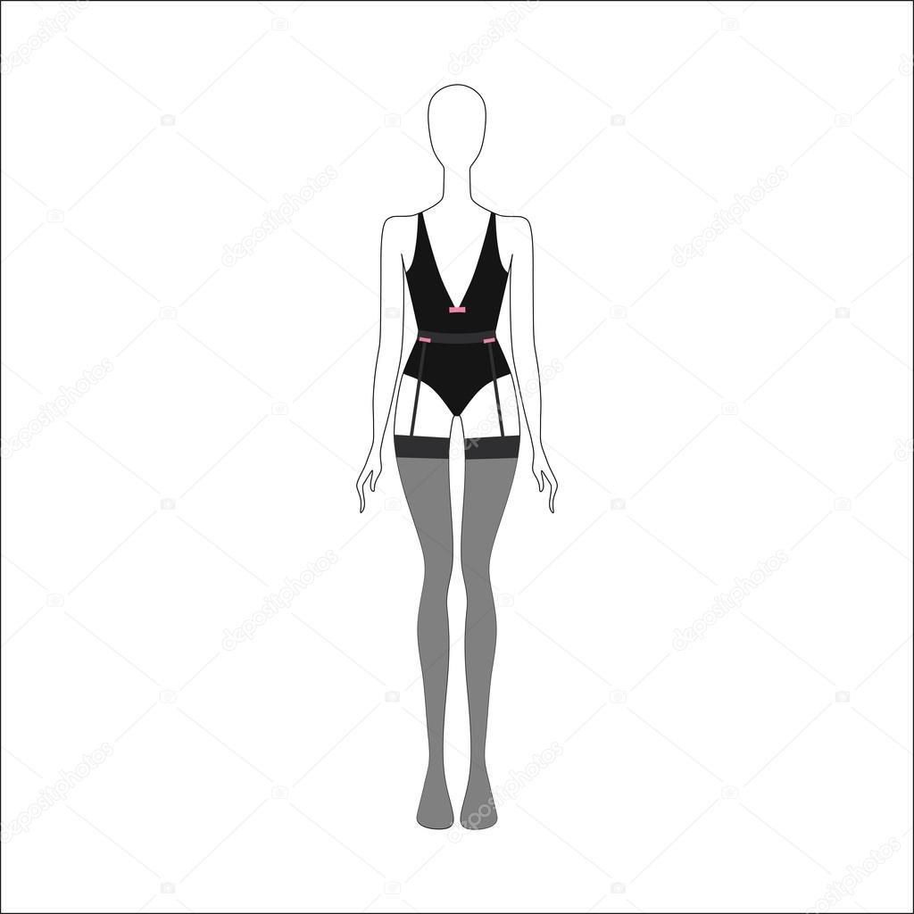 パンティー ブラ ストッキング ランジェリー ランジェリーが描かれたベクトルを設定 ストックベクター C Anytaktlv パンティー ブラ ストッキング ランジェリー ランジェリーが描かれたベクトルを設定 ストックベクター C Anytaktlv