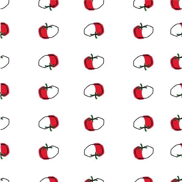 Légumes d'automne. imprimer avec des tomates . — Image vectorielle