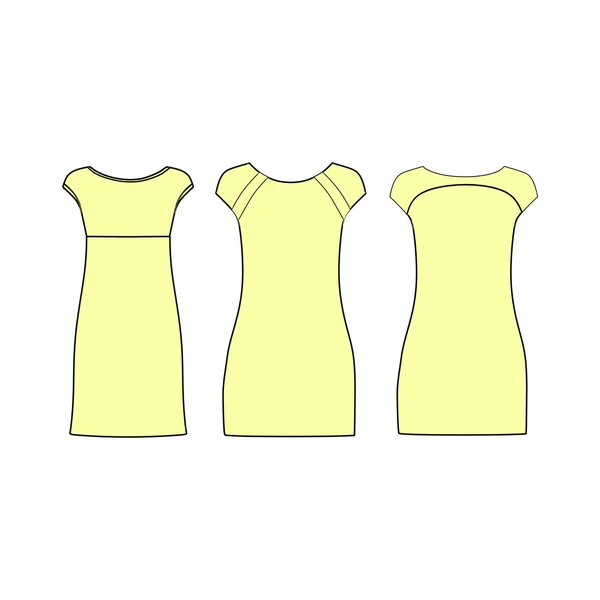 Vêtements de maison pour femmes. chemise de nuit. nuisette. robe de maison. robe en jersey — Image vectorielle