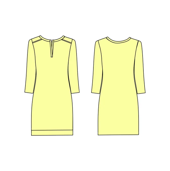 Roupa de casa feminina. Roupa de noite. Camisola. vestido de casa. vestido jersey —  Vetores de Stock