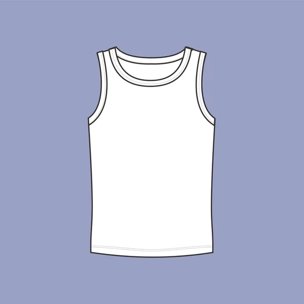 Sous-vêtements homme T-shirt dessiné vecteur. sous-vêtements . — Image vectorielle