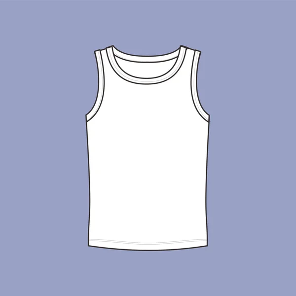 Ropa interior de los hombres camiseta dibujado vector. ropa interior . — Vector de stock