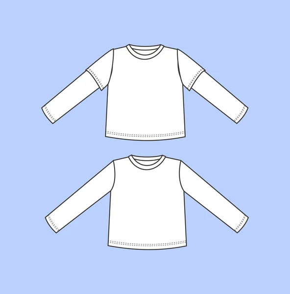 Ropa interior de los hombres camiseta dibujado vector. ropa interior . — Vector de stock