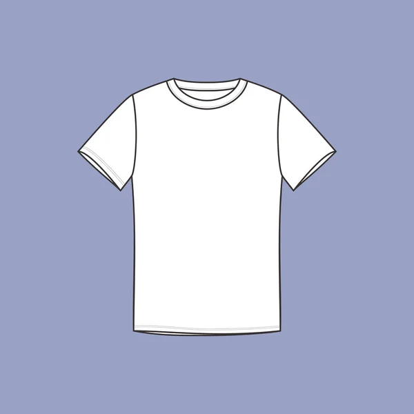 Mannen ondergoed T-shirt getekende vector. ondergoed. — Stockvector