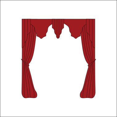 perdeler. iç Tekstil. İç Dekorasyon Tekstil kroki