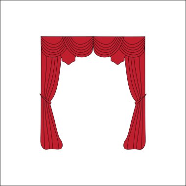 perdeler. iç Tekstil. İç Dekorasyon Tekstil kroki