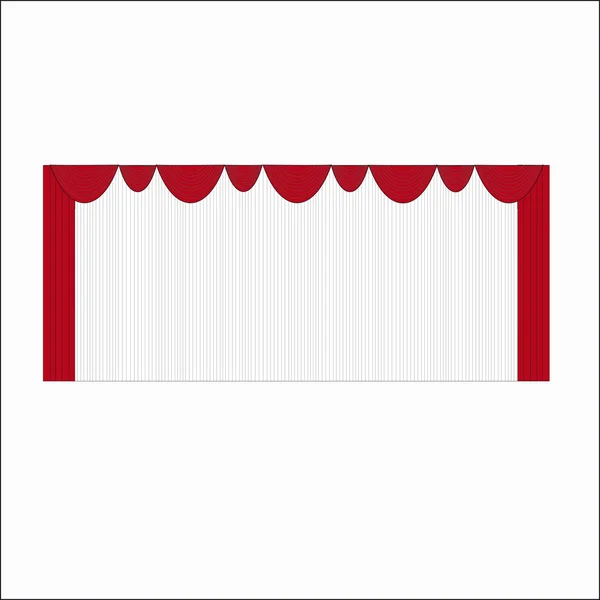 Illustration curtains — Stock Vector
