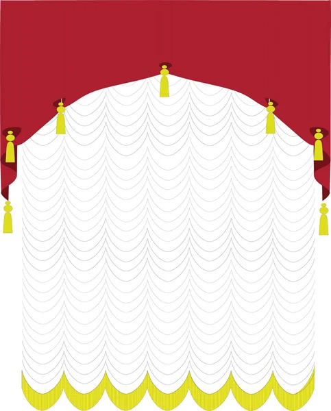 Illustration curtains — Stock Vector