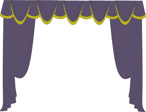 古典窗帘的插图 — 图库矢量图片