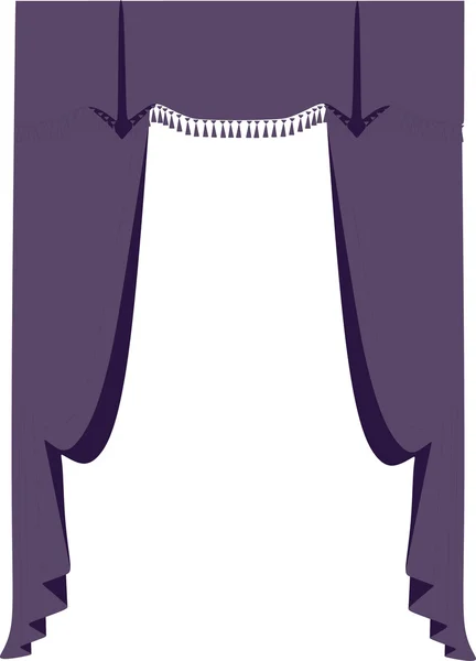 古典窗帘的插图 — 图库矢量图片
