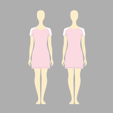 Jersey'deki bir kadının elbise çizimi