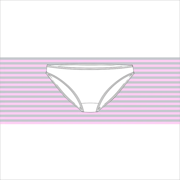 Ilustración de pantalones femeninos — Vector de stock