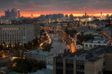 Moskova, gece şehir