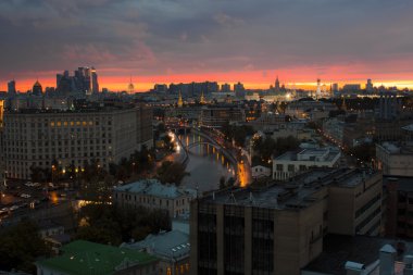 Moskova, gece şehir