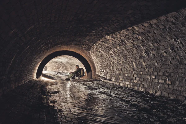 Río subterráneo en Europa — Foto de Stock