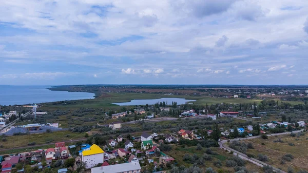 Hdr Drone Вид Естуарію Дністра Також Відомого Dniester Liman — стокове фото