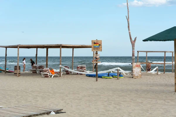 Затока Одеса Україна Вересня 2021 Року Водяна Станція Пляжі Готелю — стокове фото