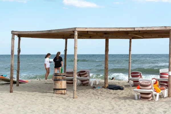 Zatoka Odessa Ukraine September 2021 Water Station Beach Robinson Park — Stock Photo, Image