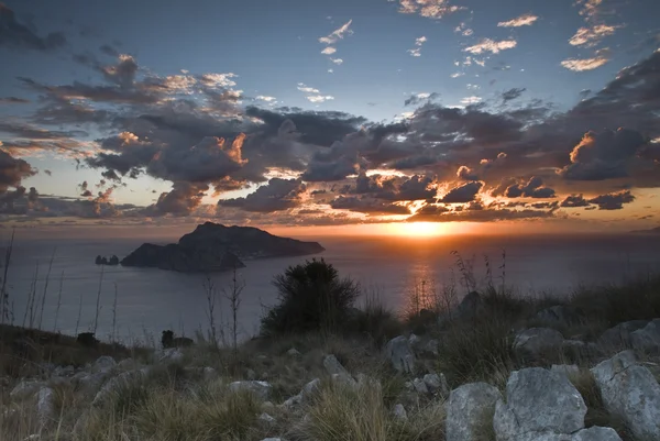 Tramonto sul mare di Capri Fotos De Stock Sin Royalties Gratis