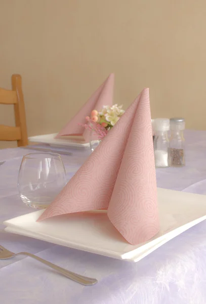 The napkin on the table. — Stock Photo, Image