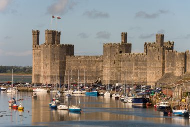 Caernarfon Castle, North Wales, Gwynedd, İngiltere