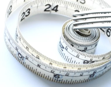 Sebze ve meyve kilo kaybı, bir ölçüm bandı, diyet, kilo kaybı için