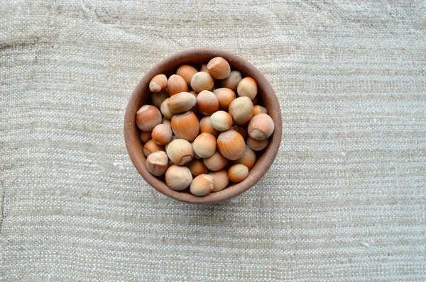 Hazelnuts closeup — Stock Photo, Image