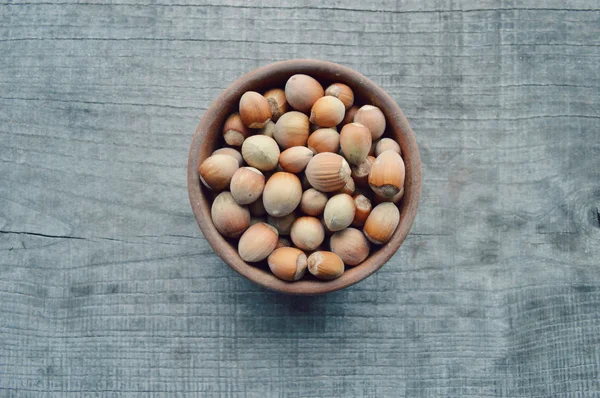 Hazelnuts closeup — Stock Photo, Image