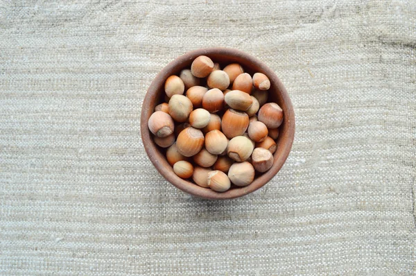 Hazelnuts closeup — Stock Photo, Image