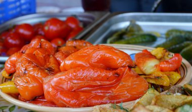 Izgara Sebze Izgara, biber, patlıcan, kabak