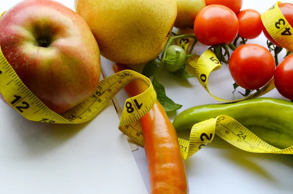 Legumes e frutas para perda de peso — Fotografia de Stock