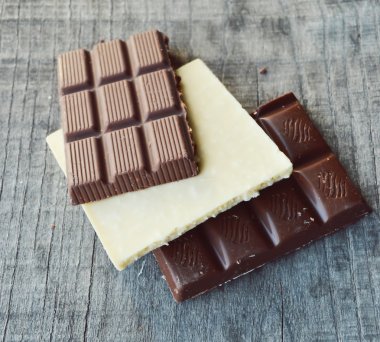 Çikolata çeşitli parçalar