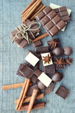 Farklı çikolata tatlılar