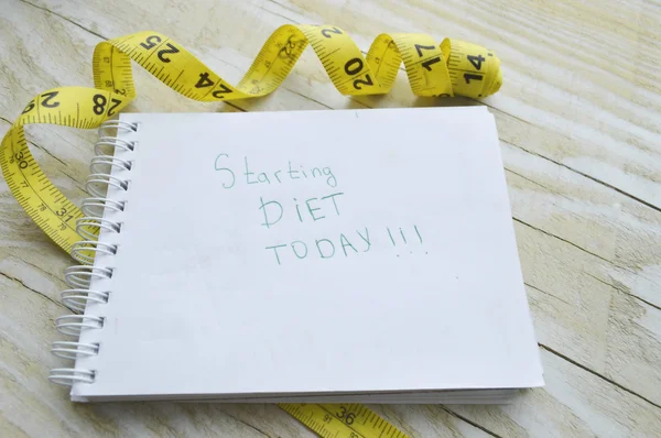 Sports, fitness, recording, notepad, concept of weight loss, diet, nutrition — Stock Photo, Image
