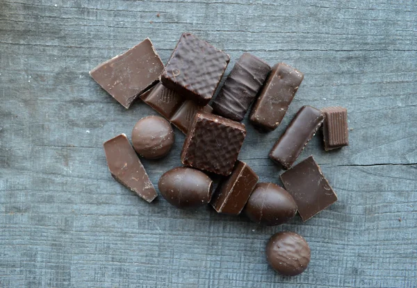 各種チョコレートの部分 — ストック写真