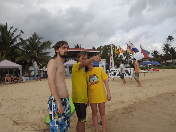 Colombo, Sri Lanka. 17 gennaio 2014: Pippo CAMP SURF, surf, ricarica WORKOUT — Foto Stock