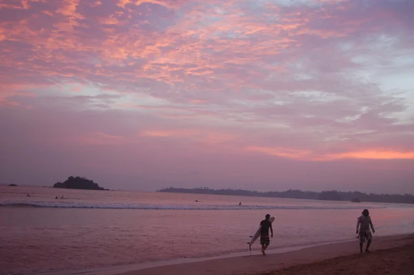 Hermoso atardecer en la playa —  Fotos de Stock